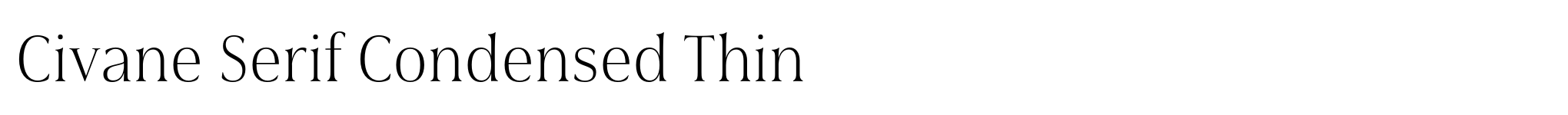 Civane Serif Condensed Thin image